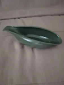 Vintage Russel Wright American Modern Gravy Boat Cedar Green Steubenville - Picture 1 of 6