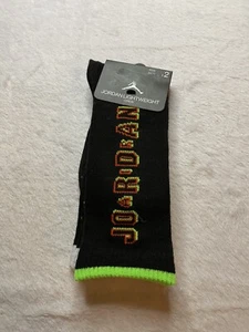 Jordan Lightweight 2 Pair Crew Socks Kids Sz 5Y-7Y Black NWT $14 - Picture 1 of 4