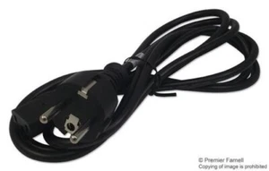 Power CORD, CEE 7/7-IEC C13, 8.166FT, Mains Power Cable, Qty.1 2111H 10 C3 - Picture 1 of 2