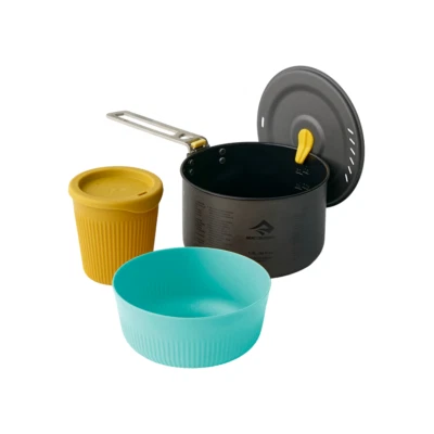 Sea to Summit Frontier 3 Piece Ultralight One Pot 1 Person Cook Set - 1.3L Pot w - image 1 of 3