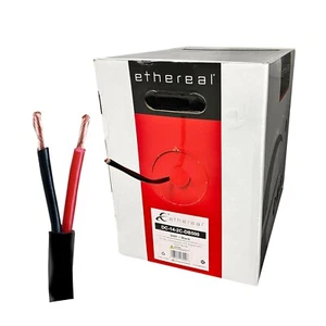 14/2 AWG Direct Burial Outdoor Lautsprecher Kabel 105 Stränge OFC 500 Fuß Zugbox schwarz - Bild 1 von 3