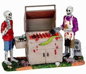 Lemax Spooky Town Gory Grillin #54912 Light Under Grill Simulates Barbecue Is On - Bild 1 von 4