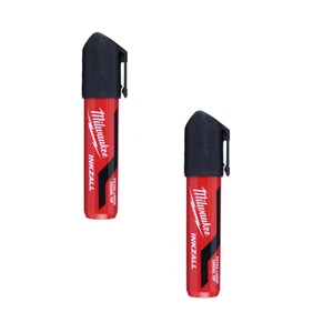 Milwaukee 48-22-3260 INKZALL Punta de Cincel Extra Grande Marcadores Negros Paquete de 2 - Imagen 1 de 3