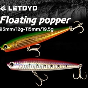 12g/19.5g Weight Topwater Hard Pencil Baits Long Throw Lure Topwater Fishing - Picture 1 of 13