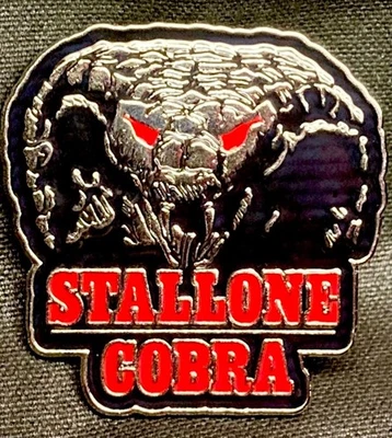 COBRA movie pin stalline cult 80s action film rambo - Image 1 of 4