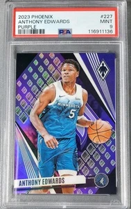 2023-24 Panini Phoenix Purple /150 Anthony Edwards #227 PSA 9 - Bild 1 von 2