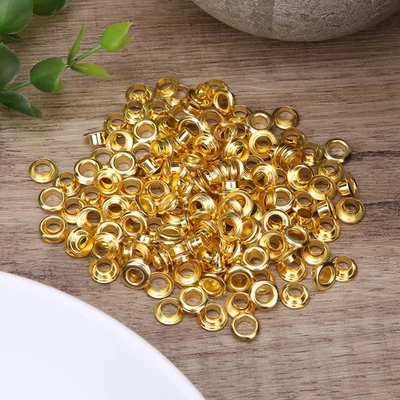 Ojales de doble cara de latón remaches ojal para cinturón zapatos bolso cuero artesanal bronce Foto 1 de 4