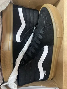 Zapatos profesionales Skate Sk8-Hi negros VANS negros/goma - Imagen 1 de 5