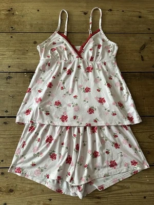 Laura Ashley Babydoll Pajamas Shorts Romantic Cottagecore Small Adjustable Strap - Image 1 of 4