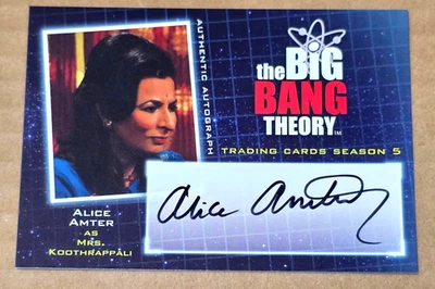 Cryptozoic The Big Bang Theory Season 5 A21 Alice Amter Autograph - Image 1 of 2