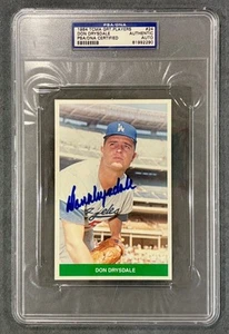 1984 TCMA - Don Drysdale - AUTO - Greatest Players 50/60's #24 - PSA Authentic - Picture 1 of 5