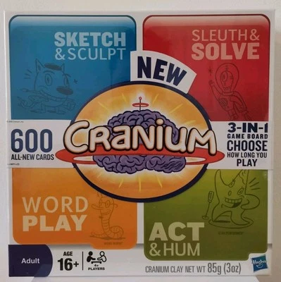 Cranium Adult Board Game 3-in-1 Game Board Hasbro 2009 Brand New Sealed - Image 1 of 4
