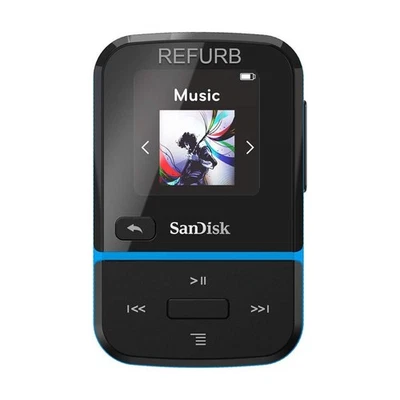 SanDisk 16GB Clip Sport Go MP3 Player w FM Radio SDMX30-016G-G46B USED/RFB - Image 1 of 4