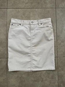 Gap 1969 Limited Edition cream corduroy 5-pocket skirt Size 0  - Picture 1 of 6