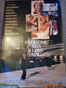 EVERYONE SAYS I LOVE YOU orig 1996 ROLLED DOPPELSEITIG Filmplakat beschädigt - Bild 1 von 4
