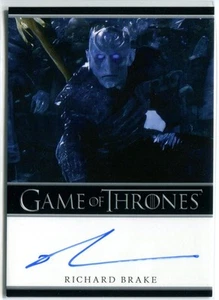 RICHARD BRAKE Night King GOT Game of Thrones BLUE BORDER AUTO Autogramm - Bild 1 von 1