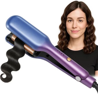 25mm 3 Barrel Wave Curling Iron – Ceramic Hair Waver with 5 Adjustable Temperatu - image 1 of 4