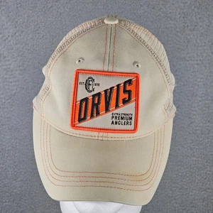 Orvis Fishing Angler Patch Men's Snapback Trucker Mesh Hat - Picture 1 of 9