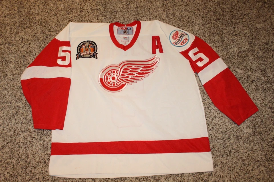 1998 STANLEY CUP DETROIT RED WINGS CCM Niklas Lidstrom JERSEY XXL AUTHENTIC MIC - Image 1 of 4