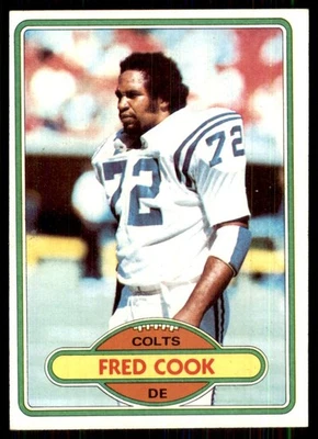 1980 Topps #294 Fred Cook Baltimore Colts - Image 1 of 2