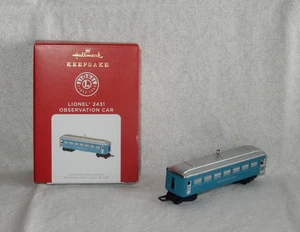 Hallmark 2021 Lionel 2431 coche de observación adorno de Navidad sin usar, en caja - Imagen 1 de 9