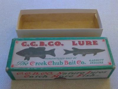Creek Chub End Label Box for a Silver Flash Dingbat - Image 1 of 4