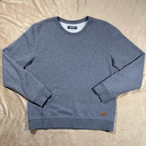 Revtown USA Herren L meliert grau French Terry Rundhalsausschnitt Sweatshirt - Bild 1 von 7