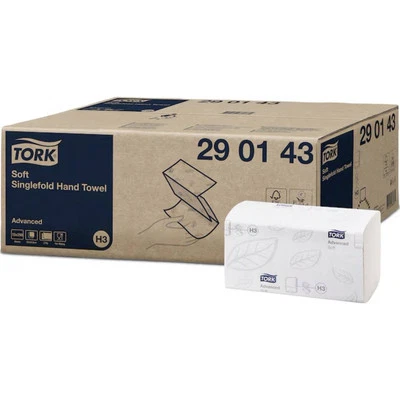 TORK 290143 Asciugamani di carta (L x L) 23 cm x 22.60 cm Bianco 3750 pz. - Immagine 1 di 4
