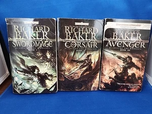 Forgotten Realms Blades of the Moonsea Trilogy Richard Baker Paperback Book Set - Picture 1 of 18