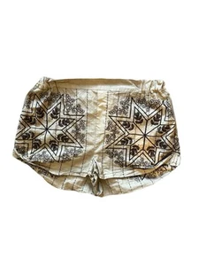 Free People Cotton Linen High Waist Shorts Floral Embroidered Women's Size XL - Picture 1 of 10