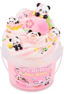 Pink Peach Butter Slime Kit, with Fun Panda Slime Add Ins, Soft Non-Sticky, S... - Picture 1 of 7
