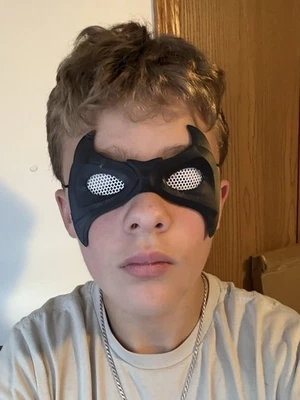 Máscara de dominó Robin Nightwing con lentes disfraz de disfraces casco portátil impresión 3D Foto 1 de 2