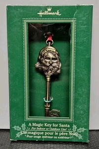 Hallmark Christmas Ornament A Magic Key For Santa Metal Brass - Picture 1 of 8