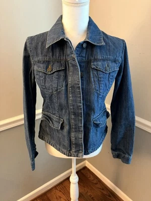 Eddie Bauer на пуговицах джинсовой ткани Jean куртка 100% хлопок женщин маленький - Изображение 1 из 4