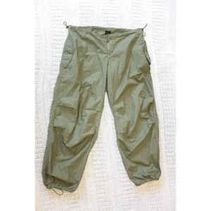 iets Frans Baggy Jogger Fallschirmhose Gr. S Baumwolle Taschen grün verstellbar - Bild 1 von 9