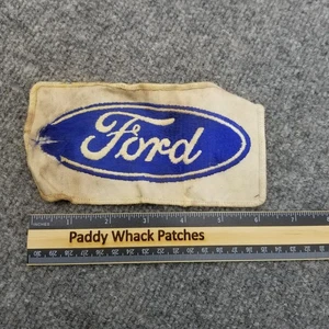 Uniforme de trabajo vintage Ford Patch Car auto años 70 80 grande 6" - Imagen 1 de 2