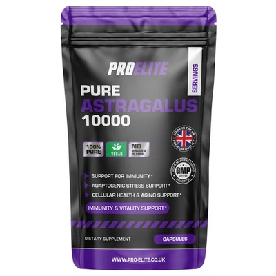 PROELITE Astragalus Root Extract 20:1 Capsules 10,000mg of Raw Powder STRONG VEGAN PILLS