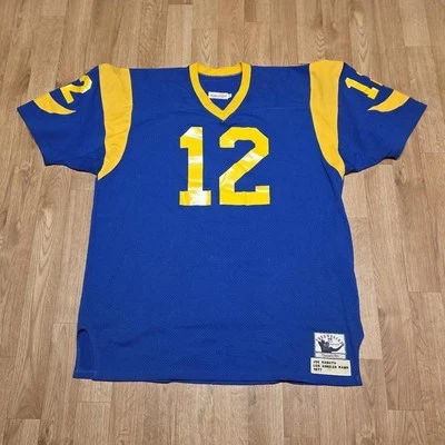 Camiseta Mitchell and Ness Los Angeles Rams Joe Namath #12 Talla 56 Hecha en EE. UU. Foto 1 de 4