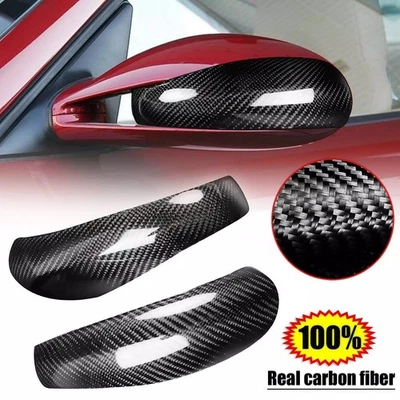 Cubierta de tapa de espejo retrovisor lateral de fibra de carbono seca para Porsche 911 997.1 2005-2008 Foto 1 de 4