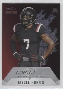 2021 MATTE Hot Rookies Chase Red - Silver Flames /3 Jaycee Horn #MRHR-15 Auto RC - Picture 1 of 3