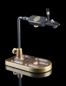 REGAL MEDALLION FLY TYING VISE W/ REGULAR JAWS & BRONZE POCKET BASE - Picture 1 of 2