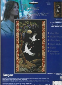 Janlynn Platinum Collection Cranes Birds NIP Cross Stitch Kit - Picture 1 of 2