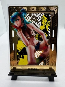 Bulma EX Metal Serial Card Dragon Ball Goddess Story Promo Camo Bikini /200 - Bild 1 von 4
