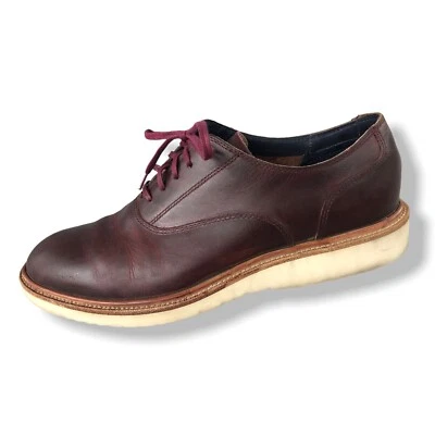 COLE HAAN MARTIN WEDGE Oxford Vibram Gumlite Cuero Borgoña Talla 9.5 Foto 1 de 4