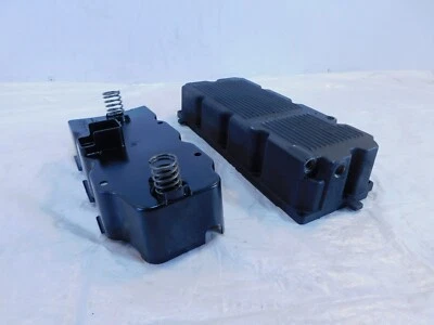 Bandeja de cárter de aceite negra Harley Transmission Road King Street Electra Glide con deflector Foto 1 de 4