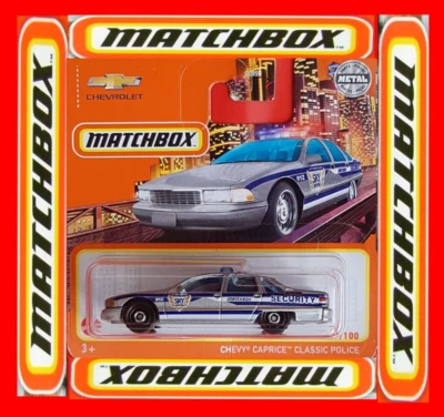 MATCHBOX 2022 CHEVY CAPRICE CLASSIC POLICE 67/100 NEU&OVP