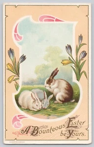 Postcard Easter Greetings Embossed Divided Back - Picture 1 of 2