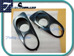 Black ABS BMW E46 M-TECH MTECH 2D 4D FOG LAMP LIGHT COVER - Picture 1 of 1