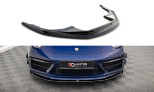 Cup Spoilerlippe SCHWARZ für Porsche 911 Carrera Aero 992 + S Frontspoiler V1 - Bild 1 von 9