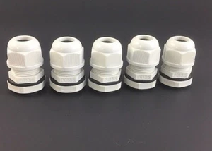 5 ojales de firewall de nailon blancos para alambre calibre 8 resistente al agua sello de neopreno IP68 - Imagen 1 de 7